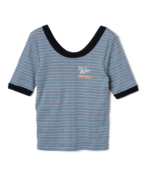 MILLER（ミラー）の「BORDER T-SHIRT(CUP IN)feat.miller（Tシャツ/カットソー・レディース・イエロー/グリーン/レッド/ブルー・FREE）」の12枚目の写真