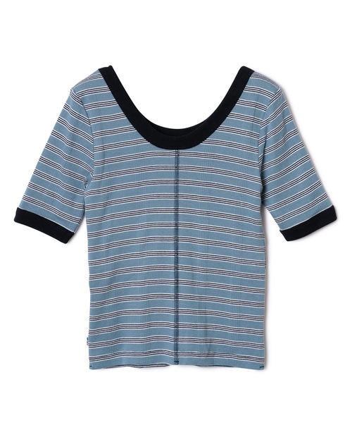 MILLER（ミラー）の「BORDER T-SHIRT(CUP IN)feat.miller（Tシャツ/カットソー・レディース・イエロー/グリーン/レッド/ブルー・FREE）」の13枚目の写真