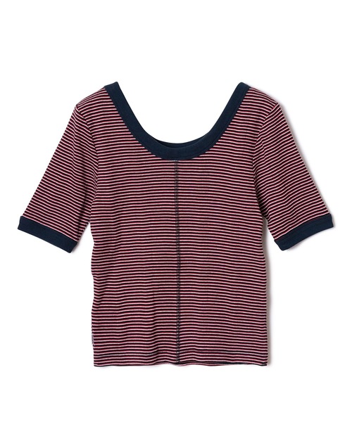 MILLER（ミラー）の「BORDER T-SHIRT(CUP IN)feat.miller（Tシャツ/カットソー・レディース・イエロー/グリーン/レッド/ブルー・FREE）」の15枚目の写真