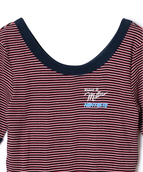 MILLER（ミラー）の「BORDER T-SHIRT(CUP IN)feat.miller（Tシャツ/カットソー・レディース・イエロー/グリーン/レッド/ブルー・FREE）」の17枚目の写真