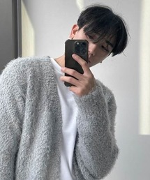 ASCLO Leo Boucle Hair Cardigan