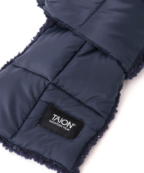 TAION（タイオン）の「【TAION/タイオン】ボアリバーシブルマフラー ダウンマフラー（マフラー・メンズ・ブラック/オリーブ/パープル/ダークネイビー・FREE）」の11枚目の写真