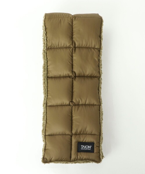 TAION（タイオン）の「【TAION/タイオン】ボアリバーシブルマフラー ダウンマフラー（マフラー・メンズ・ブラック/オリーブ/パープル/ダークネイビー・FREE）」の13枚目の写真