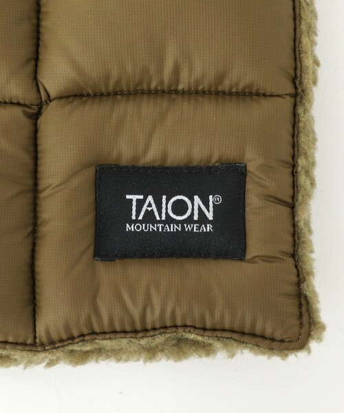 TAION（タイオン）の「【TAION/タイオン】ボアリバーシブルマフラー ダウンマフラー（マフラー・メンズ・ブラック/オリーブ/パープル/ダークネイビー・FREE）」の14枚目の写真