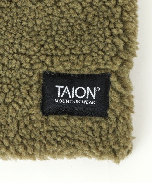 TAION（タイオン）の「【TAION/タイオン】ボアリバーシブルマフラー ダウンマフラー（マフラー・メンズ・ブラック/オリーブ/パープル/ダークネイビー・FREE）」の18枚目の写真