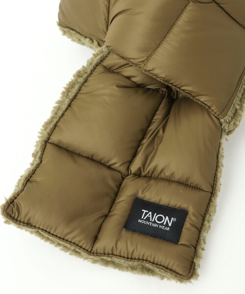 TAION（タイオン）の「【TAION/タイオン】ボアリバーシブルマフラー ダウンマフラー（マフラー・メンズ・ブラック/オリーブ/パープル/ダークネイビー・FREE）」の19枚目の写真