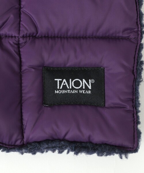 TAION（タイオン）の「【TAION/タイオン】ボアリバーシブルマフラー ダウンマフラー（マフラー・メンズ・ブラック/オリーブ/パープル/ダークネイビー・FREE）」の22枚目の写真