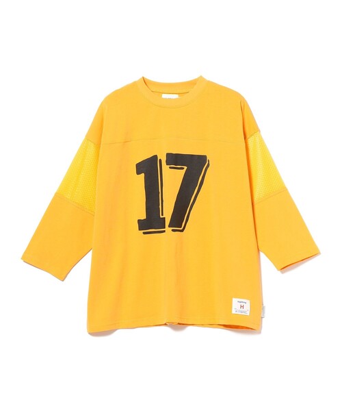 highking（ハイキング）の「highking / リーグ 3/4 スリーブ Tシャツ 24（130～160cm ）（Tシャツ/カットソー・キッズ・イエロー/グレー・130/150/140）」の2枚目の写真