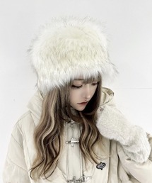XU | ストリートファッション XU エックスユー fur hat ファーハット モコモコ帽子(ハット)