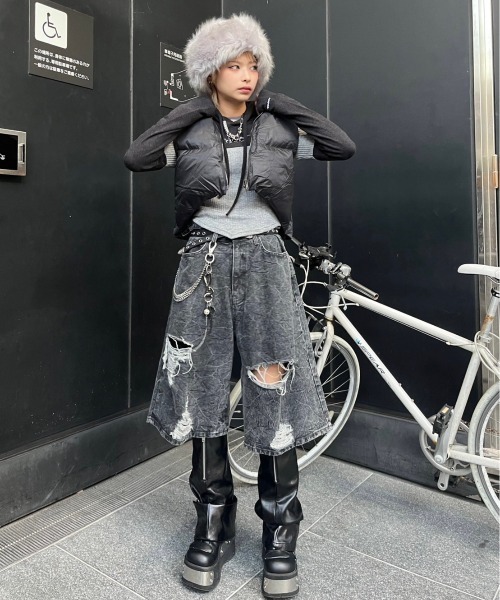 XU(エックスユー)の「ストリートファッション XU エックスユー fur hat ファーハット モコモコ帽子(ハット・レディース・グレー/アイボリー/ブラック/ピンク/ブラウン・ONE SIZE)」の10枚目の写真