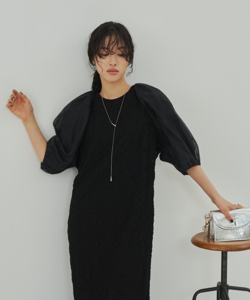 Aunt Marie's(アントマリーズ)の「型押しミニスクエアショルダー/ウォレットショルダー(ショルダーバッグ・レディース・グレー/ブラック/シルバー・FREE)」の12枚目の写真