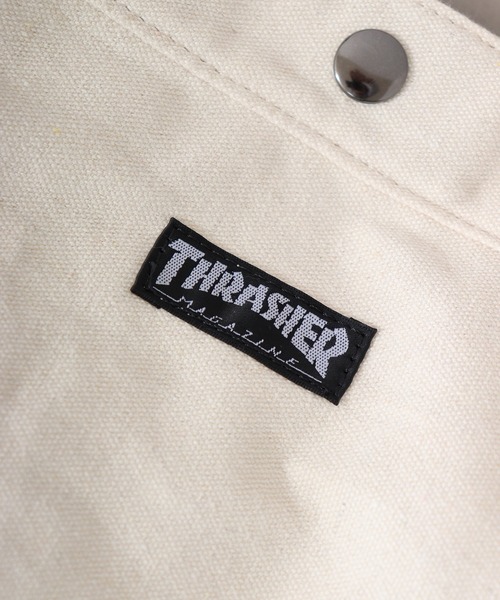 THRASHER(スラッシャー)の「THRASHER NEWSPAPER BAG MAG LOGO(ショルダーバッグ・メンズ・ブラック/アイボリー・FREE)」の7枚目の写真