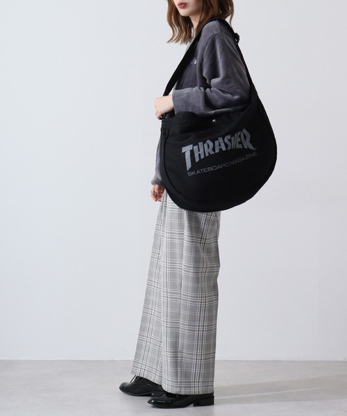 THRASHER(スラッシャー)の「THRASHER NEWSPAPER BAG MAG LOGO(ショルダーバッグ・メンズ・ブラック/アイボリー・FREE)」の18枚目の写真