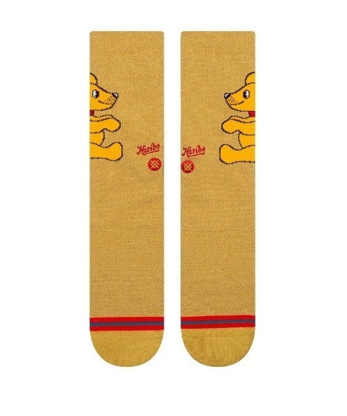 STANCE（スタンス）の「STANCE/スタンス ソックス HARIBO(ハリボー)コラボモデル GUMMIEBEAR A555D23GUM（ソックス/靴下・メンズ・ゴールド・L/M）」の5枚目の写真