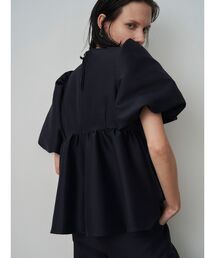 ELENDEEK | グロッシーギャザースリーブブラウス(シャツ/ブラウス)