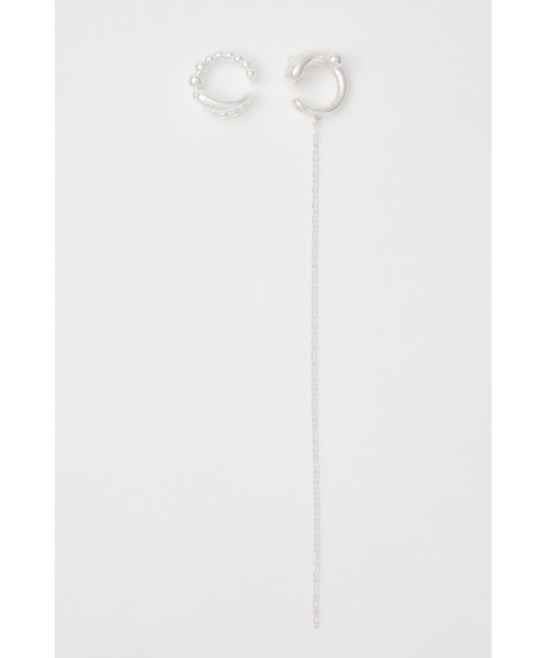 SLY（スライ）の「R/C SWAY CHAIN EAR CUFF リッチコーティング スウェイ チェーン イヤーカフ（イヤーカフ・レディース・シルバー/ゴールド・FREE）」の2枚目の写真