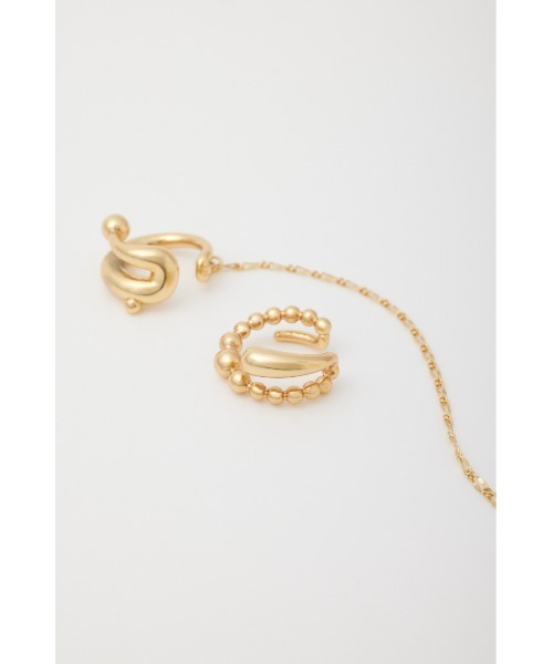 SLY（スライ）の「R/C SWAY CHAIN EAR CUFF リッチコーティング スウェイ チェーン イヤーカフ（イヤーカフ・レディース・シルバー/ゴールド・FREE）」の6枚目の写真