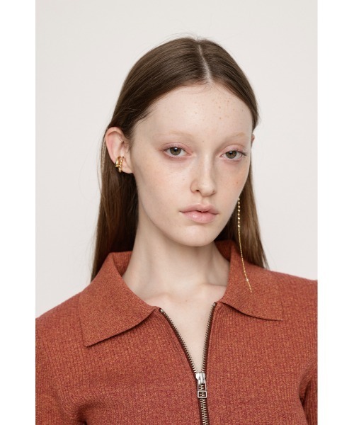 SLY（スライ）の「R/C SWAY CHAIN EAR CUFF リッチコーティング スウェイ チェーン イヤーカフ（イヤーカフ・レディース・シルバー/ゴールド・FREE）」の7枚目の写真