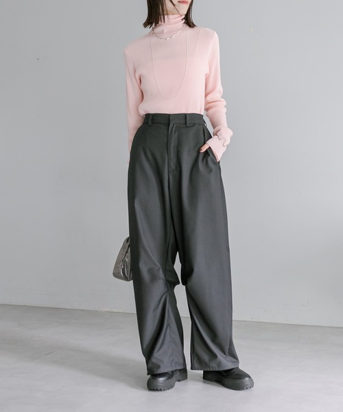 セール】【6色展開】タートルリブニット（ニット/セーター）｜mystic