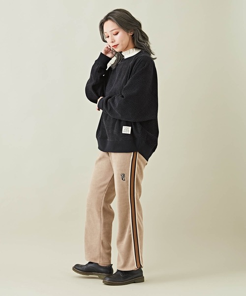 CUBE SUGAR(キューブシュガー)の「コーデュロイドルマンスリーブプルオーバー(その他トップス・レディース・ブラック系その他/ナチュラル/ヘザーチャコール/ブラウン/マルチ・M)」の10枚目の写真