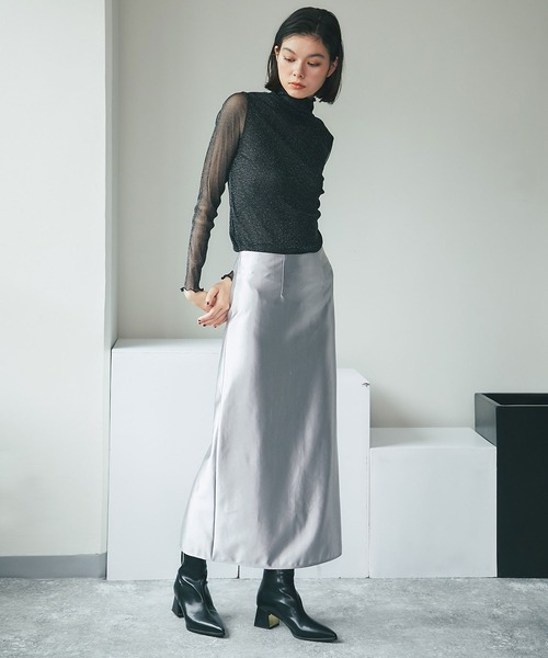 ANOTHER S（アナザーエス）の「ラメ入り長袖トップス（Tシャツ/カットソー・レディース・ブラック/ピンク/グレー/ブラウン・FREE）」の7枚目の写真