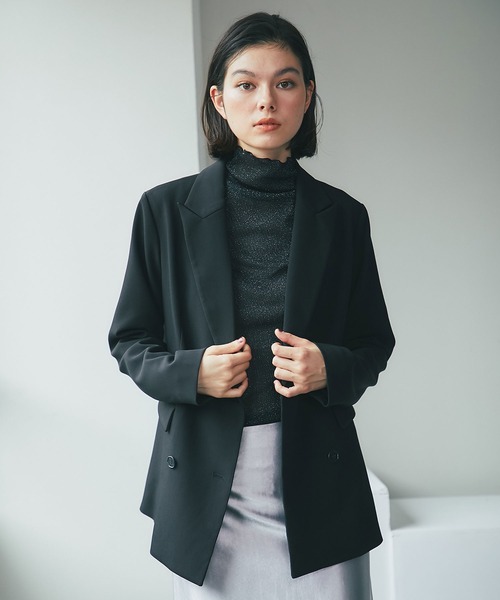 ANOTHER S（アナザーエス）の「ラメ入り長袖トップス（Tシャツ/カットソー・レディース・ブラック/ピンク/グレー/ブラウン・FREE）」の6枚目の写真