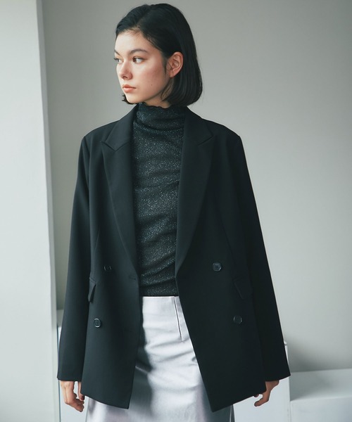 ANOTHER S（アナザーエス）の「ラメ入り長袖トップス（Tシャツ/カットソー・レディース・ブラック/ピンク/グレー/ブラウン・FREE）」の8枚目の写真