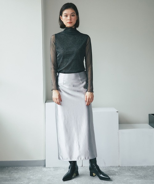 ANOTHER S（アナザーエス）の「ラメ入り長袖トップス（Tシャツ/カットソー・レディース・ブラック/ピンク/グレー/ブラウン・FREE）」の9枚目の写真