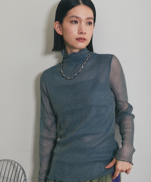 ラメ入り長袖トップス（Tシャツ/カットソー）｜ANOTHER S