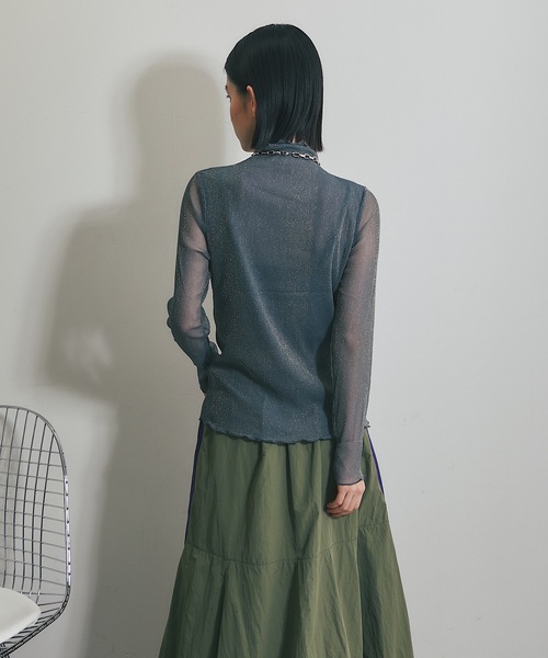 ANOTHER S（アナザーエス）の「ラメ入り長袖トップス（Tシャツ/カットソー・レディース・ブラック/ピンク/グレー/ブラウン・FREE）」の18枚目の写真