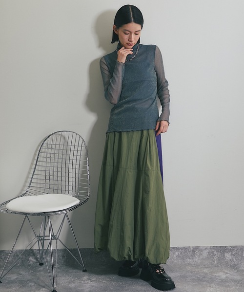 ANOTHER S（アナザーエス）の「ラメ入り長袖トップス（Tシャツ/カットソー・レディース・ブラック/ピンク/グレー/ブラウン・FREE）」の16枚目の写真