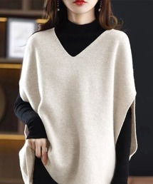 Miniministore（ミニミニストア）の「【新色追加】ニットベスト レディースチョッキ 重ね着（ベスト）」