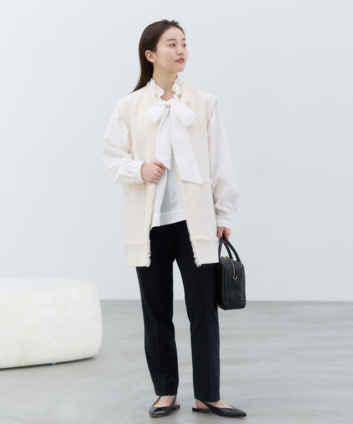 IENA ＆NAVY ドビーツィードジレ IENA（イエナ）の「＆NAVY ドビーツィードジレ（ベスト）」 - WEAR