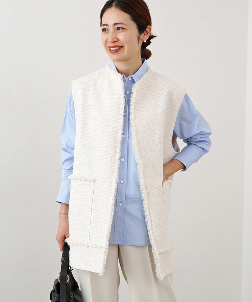 IENA（イエナ）の「＆NAVY ドビーツィードジレ（ベスト）」 - WEAR