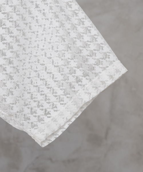 ADRER(アドラー)の「loose silhouette lace/sheer shirt / ルーズシルエットレース/シアーシャツ(シャツ/ブラウス・メンズ・ブラック/ダークブラック/アイボリー/ホワイト・LARGE/MEDIUM/SMALL/X-SMALL)」の14枚目の写真