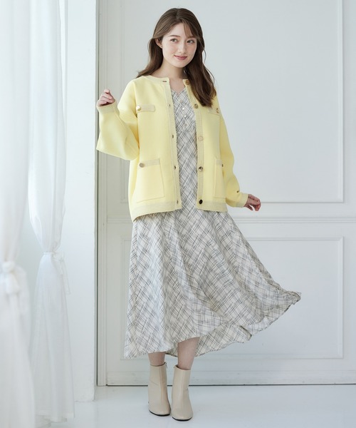 12Twelve Agenda（トゥエルブ　アジェンダ）の「バイアスチェック柄ワンピース（ワンピース・レディース・ブルー/オフホワイト/ブラック・M）」の10枚目の写真