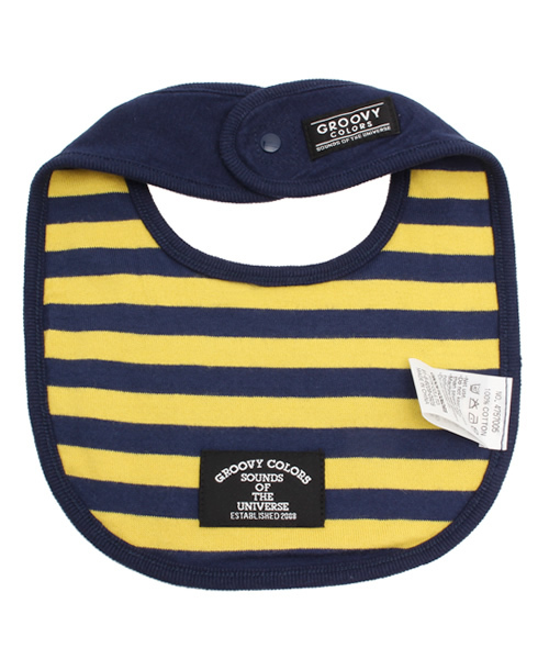 GROOVY COLORS(グルービーカラーズ)の「天竺 SANDWICHI スタイ(スタイ/よだれかけ・キッズ・ネイビー/イエロー/グリーン・FREE)」の4枚目の写真