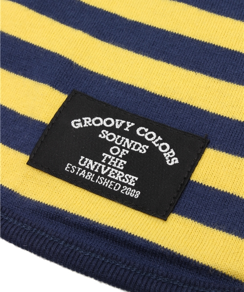 GROOVY COLORS(グルービーカラーズ)の「天竺 SANDWICHI スタイ(スタイ/よだれかけ・キッズ・ネイビー/イエロー/グリーン・FREE)」の5枚目の写真