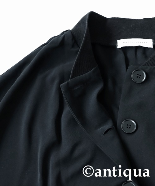 antiqua(アンティカ)の「とろみ生地ジャケット(その他アウター・レディース・ブラック・FREE)」の5枚目の写真