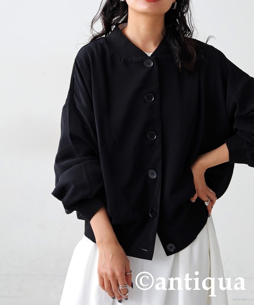 antiqua(アンティカ)の「とろみ生地ジャケット(その他アウター・レディース・ブラック・FREE)」の11枚目の写真