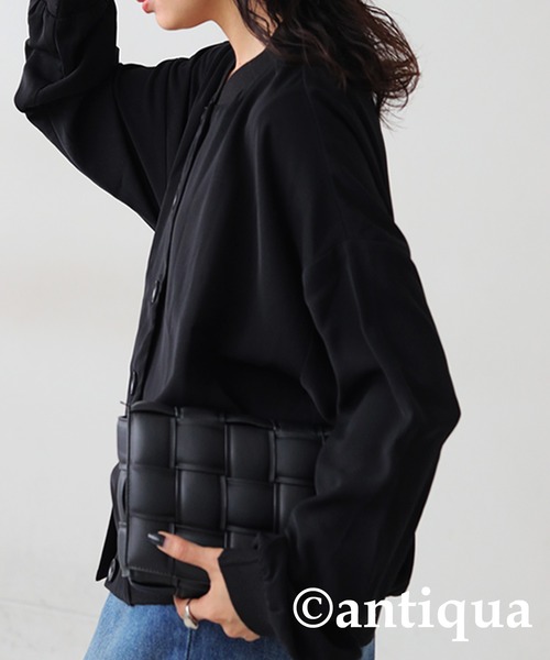 antiqua(アンティカ)の「とろみ生地ジャケット(その他アウター・レディース・ブラック・FREE)」の17枚目の写真
