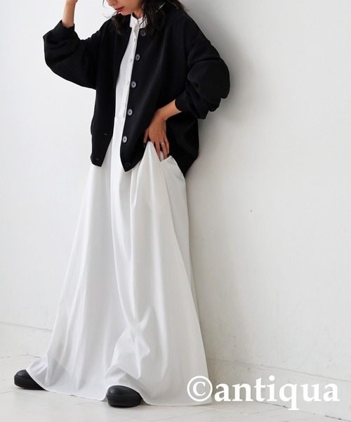 antiqua(アンティカ)の「とろみ生地ジャケット(その他アウター・レディース・ブラック・FREE)」の12枚目の写真