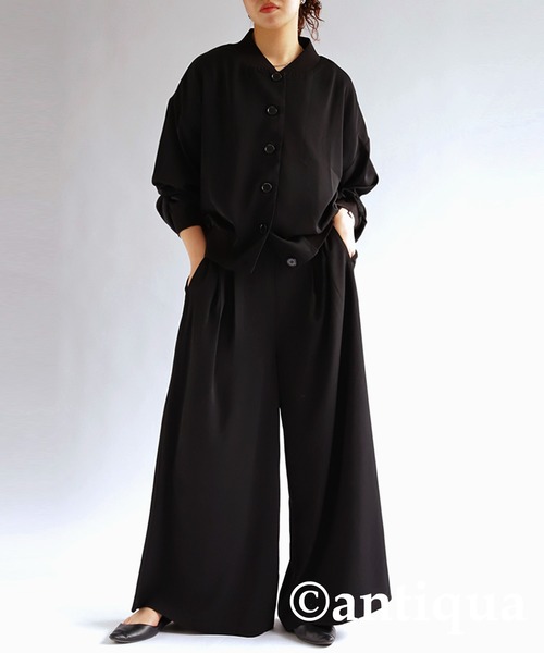 antiqua(アンティカ)の「とろみ生地ジャケット(その他アウター・レディース・ブラック・FREE)」の10枚目の写真