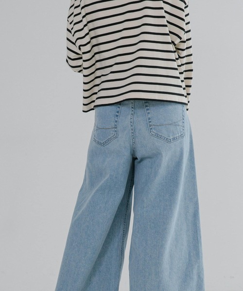 SOMETHING（サムシング）の「『別注』SOMETHING×URBAN RESEARCH　 SUPER LISAWIDE（デニムパンツ・レディース・ライトブルー/ホワイト・SMALL/MEDIUM）」の16枚目の写真