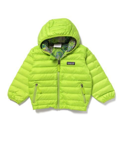 patagonia（パタゴニア）の「Patagonia / 15 Baby Reversible Down Sweater Hoody (6～5y)（ダウンジャケット/コート・キッズ・レッド系その他/グリーン系その他/ネイビー・12-18M/6-12M/4Y/2Y/3Y/5Y）」の2枚目の写真