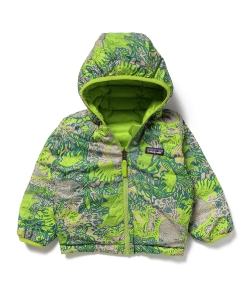 patagonia（パタゴニア）の「Patagonia / 15 Baby Reversible Down Sweater Hoody (6～5y)（ダウンジャケット/コート・キッズ・レッド系その他/グリーン系その他/ネイビー・12-18M/6-12M/4Y/2Y/3Y/5Y）」の4枚目の写真