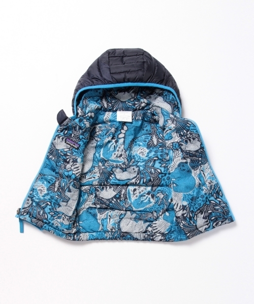 patagonia（パタゴニア）の「Patagonia / 15 Baby Reversible Down Sweater Hoody (6～5y)（ダウンジャケット/コート・キッズ・レッド系その他/グリーン系その他/ネイビー・12-18M/6-12M/4Y/2Y/3Y/5Y）」の7枚目の写真