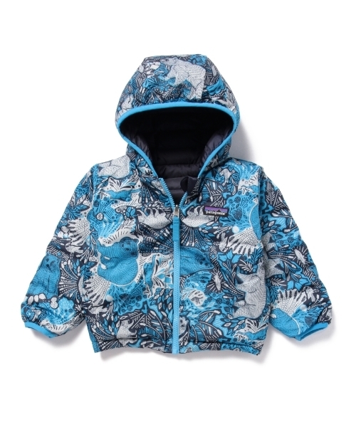 patagonia（パタゴニア）の「Patagonia / 15 Baby Reversible Down Sweater Hoody (6～5y)（ダウンジャケット/コート・キッズ・レッド系その他/グリーン系その他/ネイビー・12-18M/6-12M/4Y/2Y/3Y/5Y）」の9枚目の写真