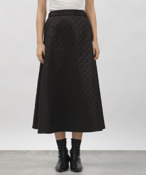 LAKOLE（ラコレ）の「キルトフレアスカート / 993643（スカート・レディース・ブラック/オリーブ・MEDIUM/SMALL）」の18枚目の写真