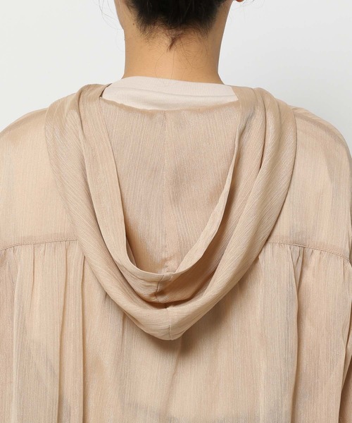 mysty woman（ミスティウーマン）の「ラメシアーパーカー　104433（パーカー・レディース・チャコールグレー/ブルー系その他/ライトベージュ・FREE）」の19枚目の写真